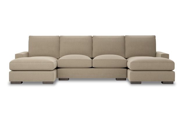 Edgewater Elite Taupe Double Chaise Sectional