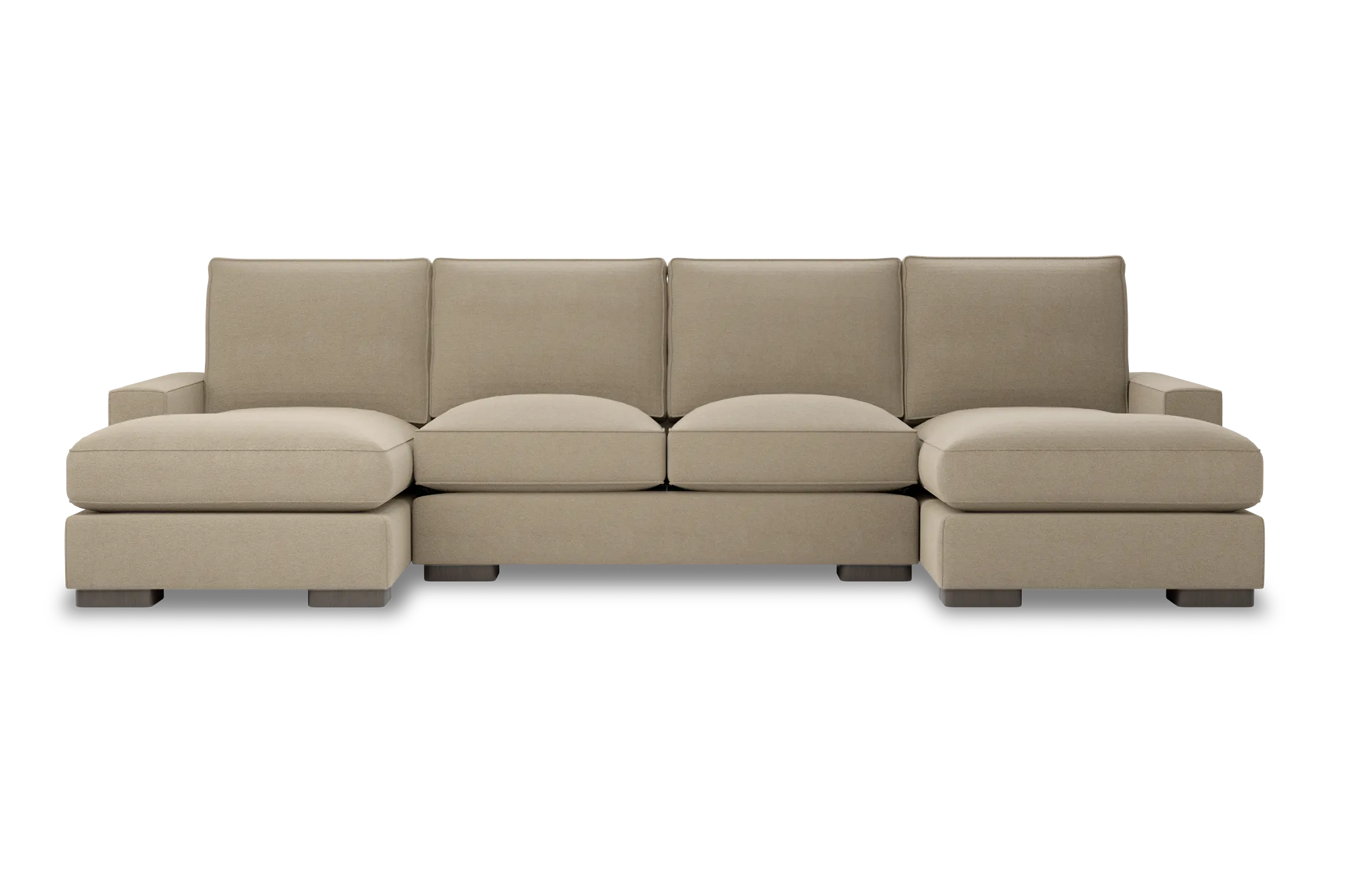 Edgewater Elite Taupe Double Chaise Sectional