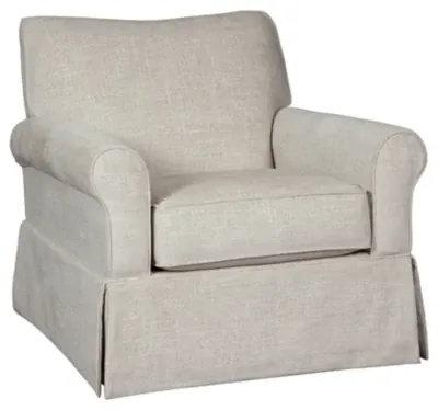 Searcy Ivory Swivel Accent Chair