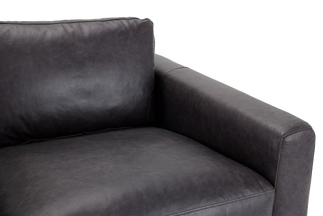 Bohan Black Leather Chair