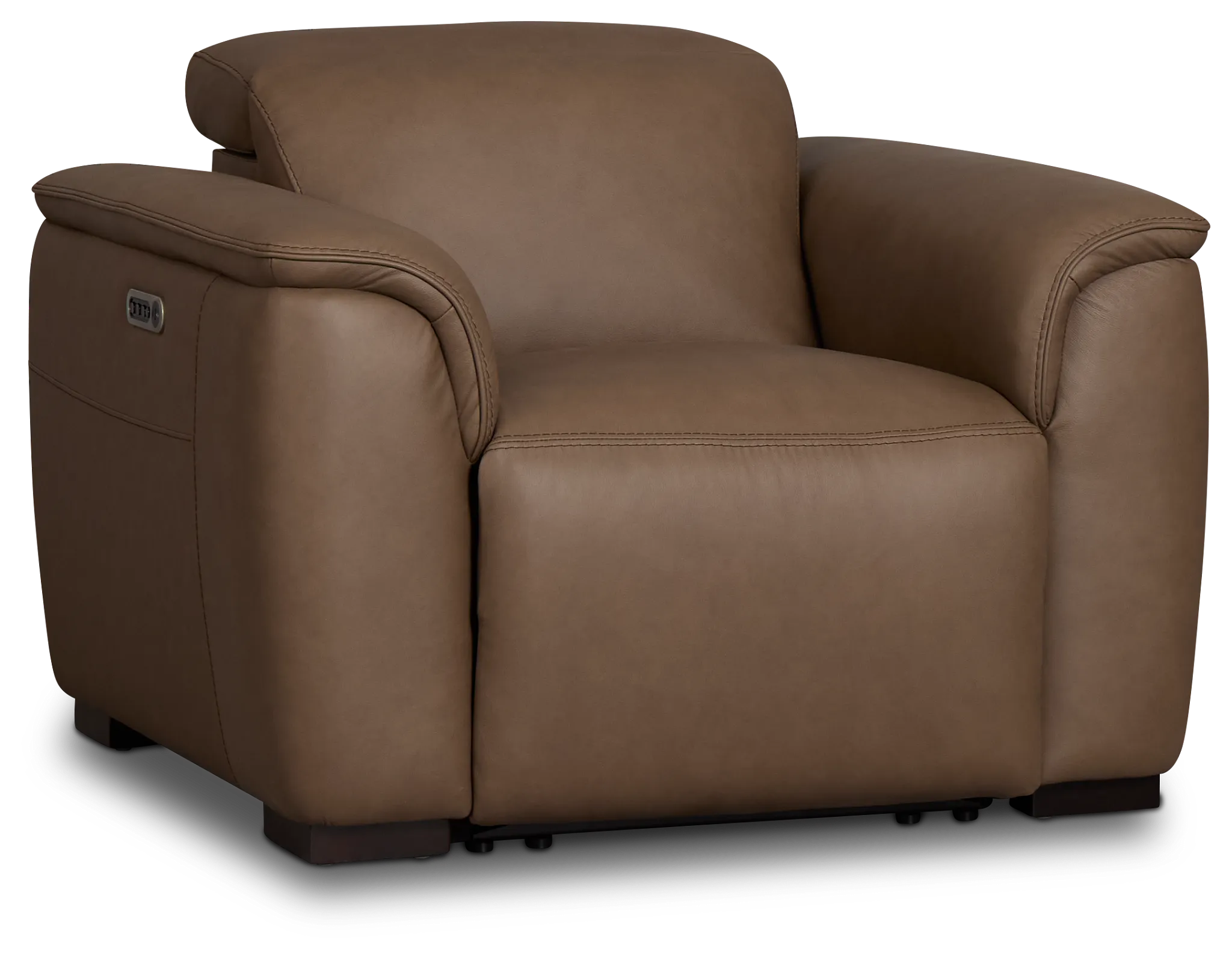 Flexsteel Brodie Dark Brown Lthr/vinyl Power Recliner
