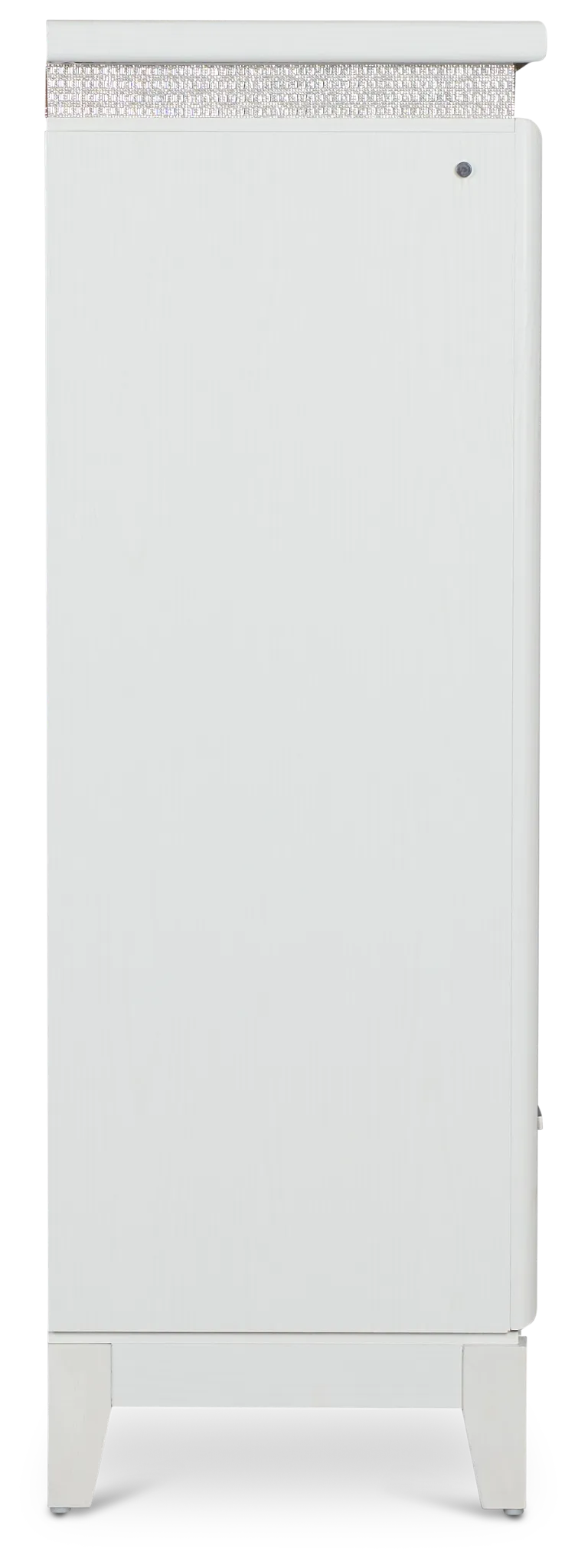 Alessandria White Lighted Drawer Chest