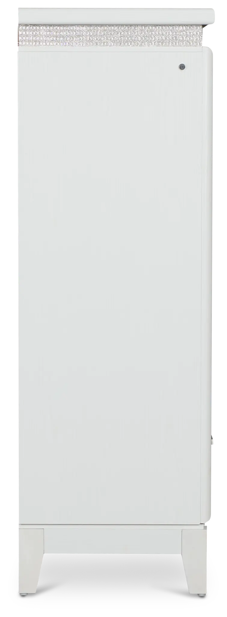 Alessandria White Lighted Drawer Chest Alessandria White Lighted Drawer Chest
