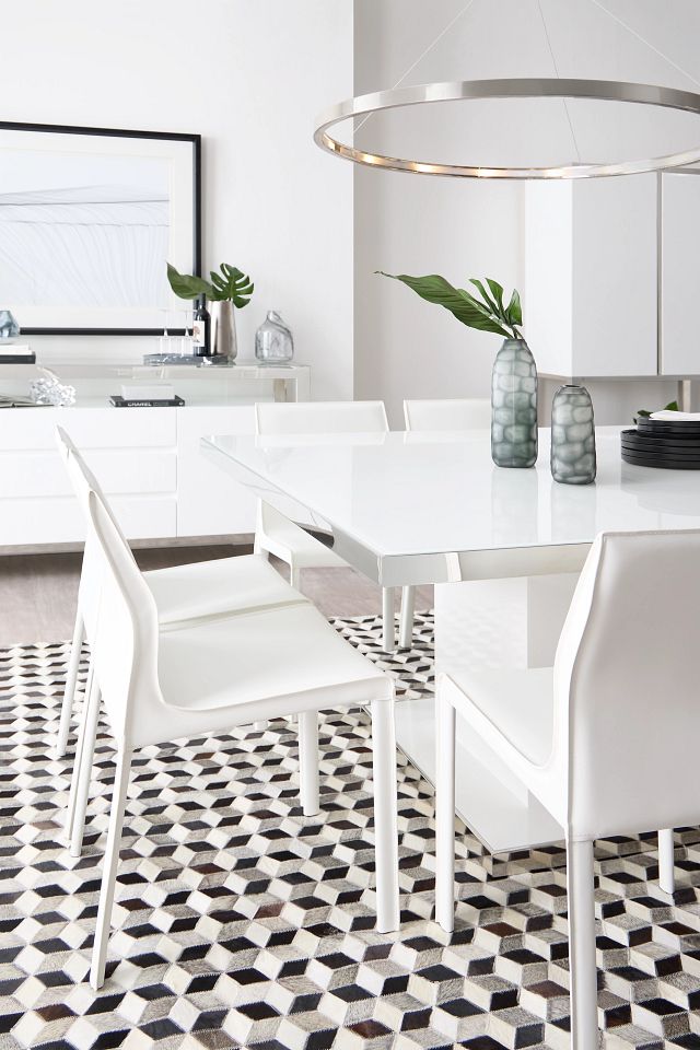 Lugo White Upholstered Side Chair
