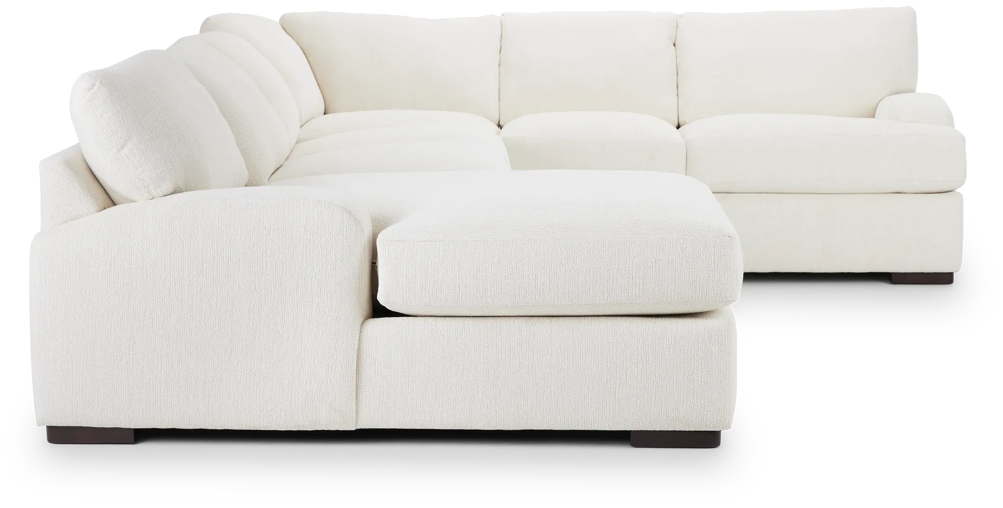 Alpha White Fabric Medium Left Chaise Sectional Alpha White Fabric Medium Left Chaise Sectional