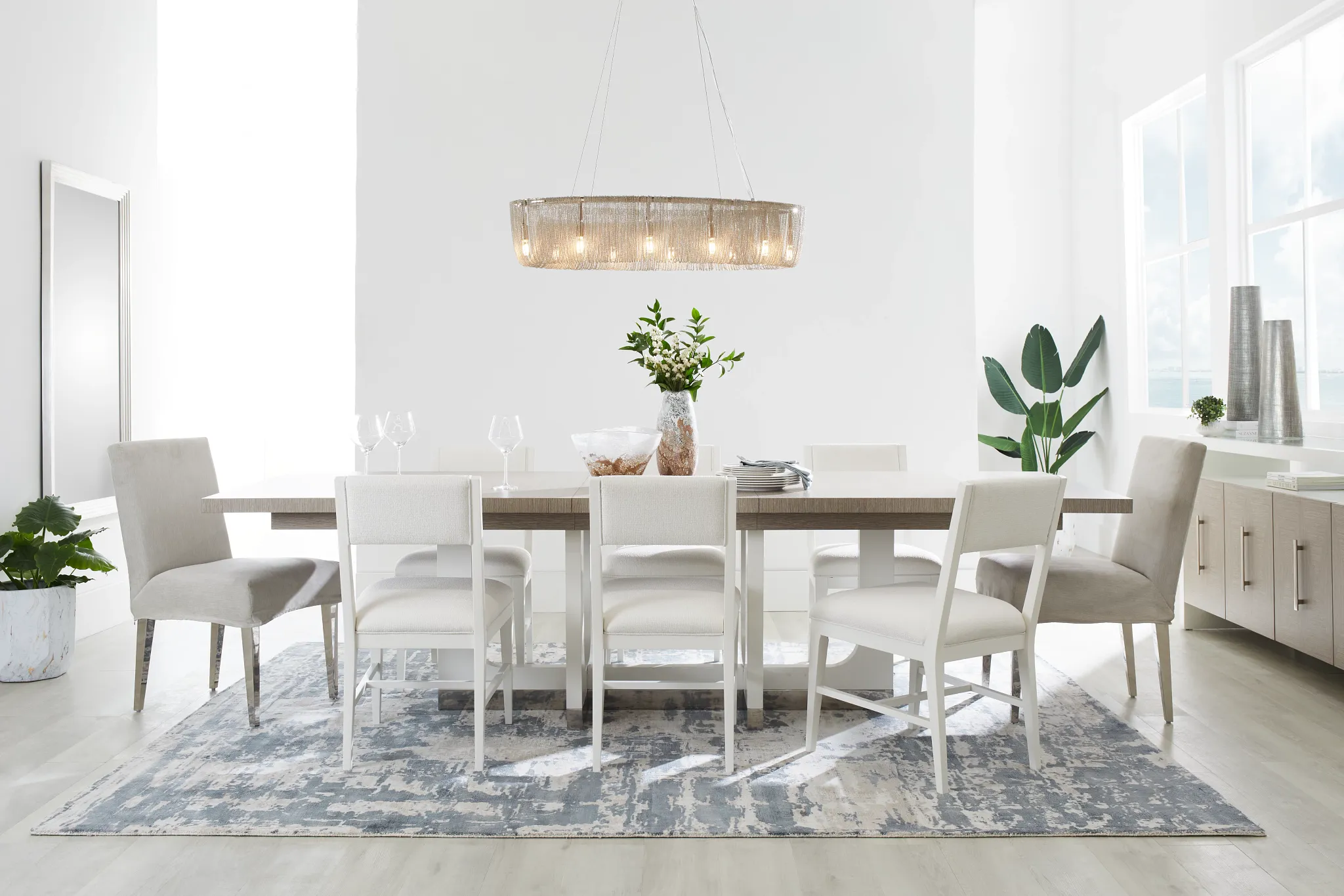 Jett Gray Slipcover Side Chair