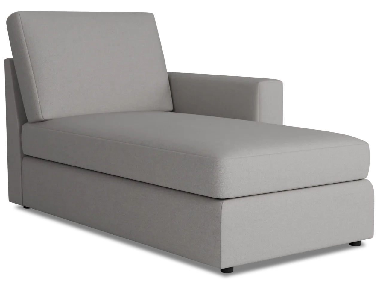 Citymod Light Gray Fabric Right Chaise