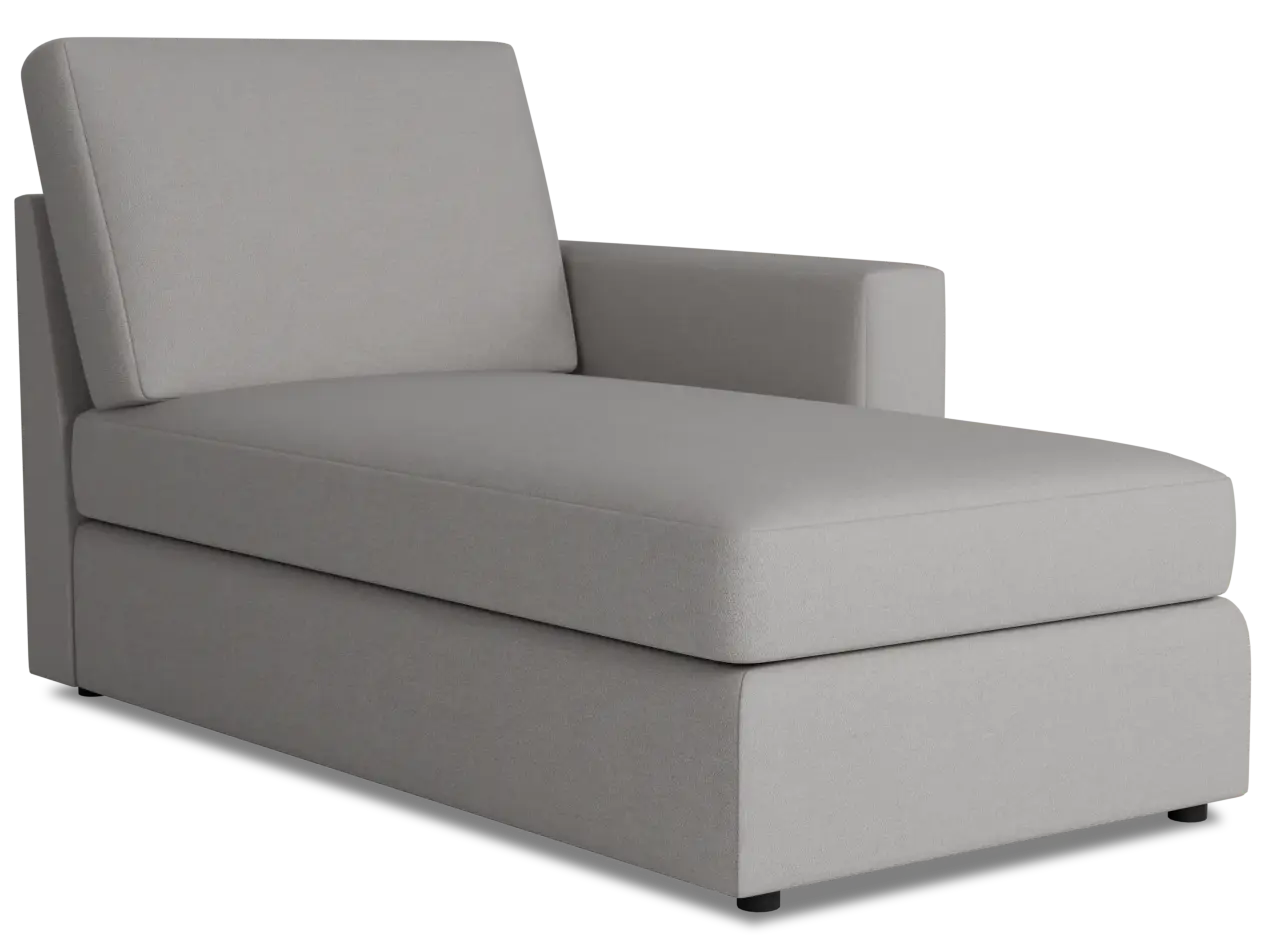 Citymod Light Gray Fabric Right Chaise Citymod Light Gray Fabric Right Chaise