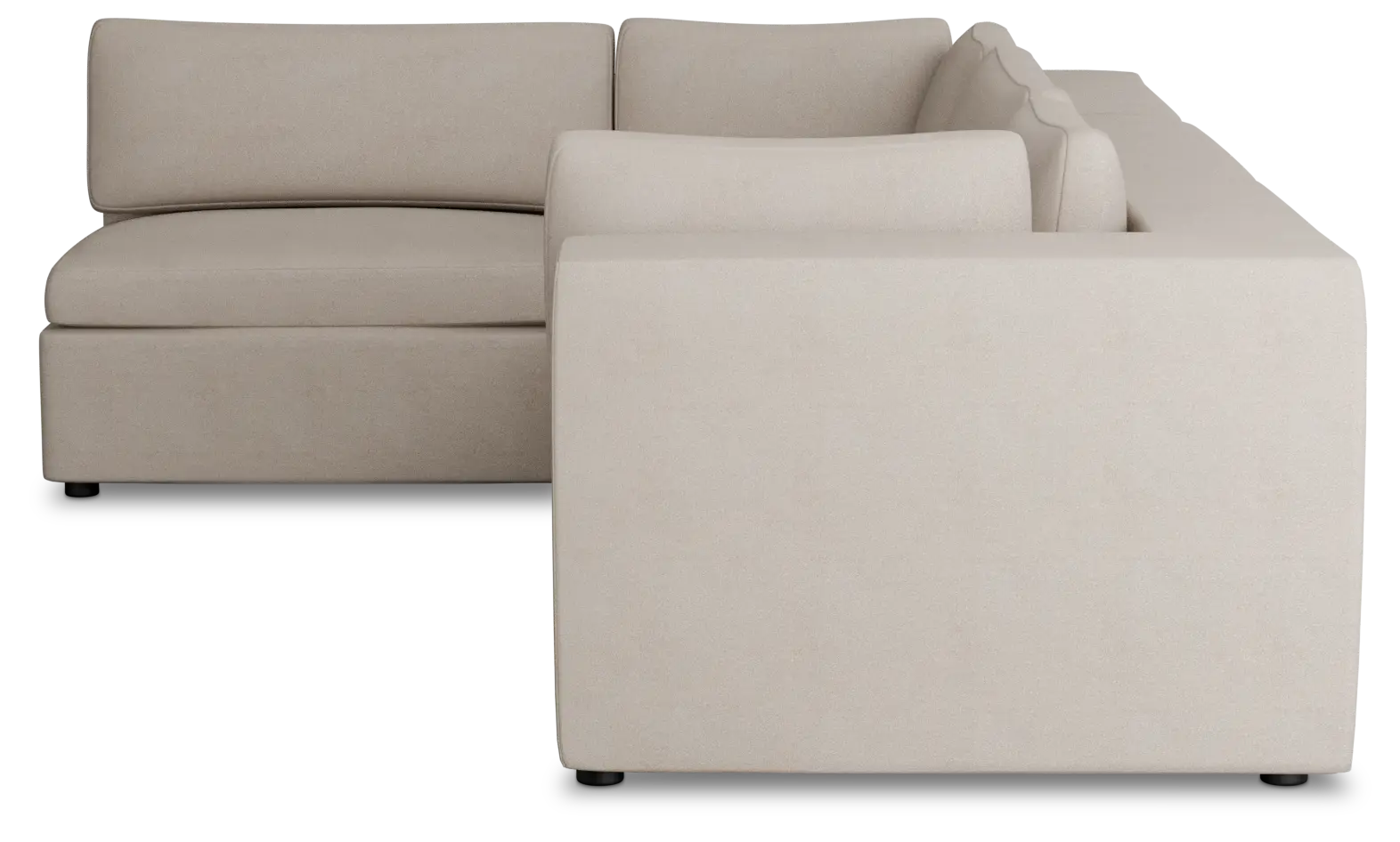 Destin Sutton Beige Fabric 4-piece Modular Sectional Destin Sutton Beige Fabric 4-piece Modular Sectional
