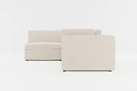 Destin Suave Beige Fabric 4-piece Modular Sectional