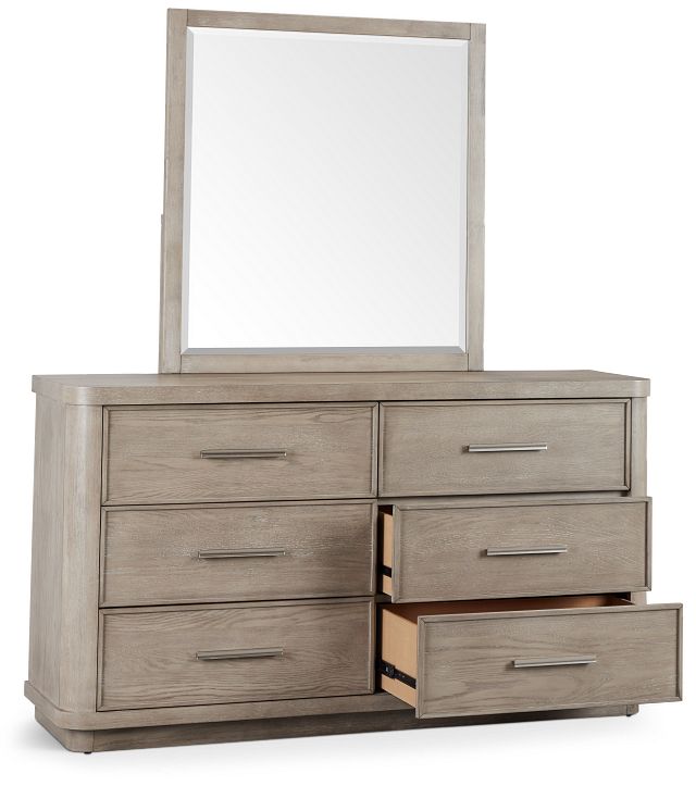 Soho Light Tone Dresser & Mirror