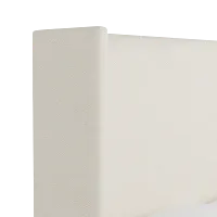 Captiva Gellar White 60" Upholstered Shelter Bed