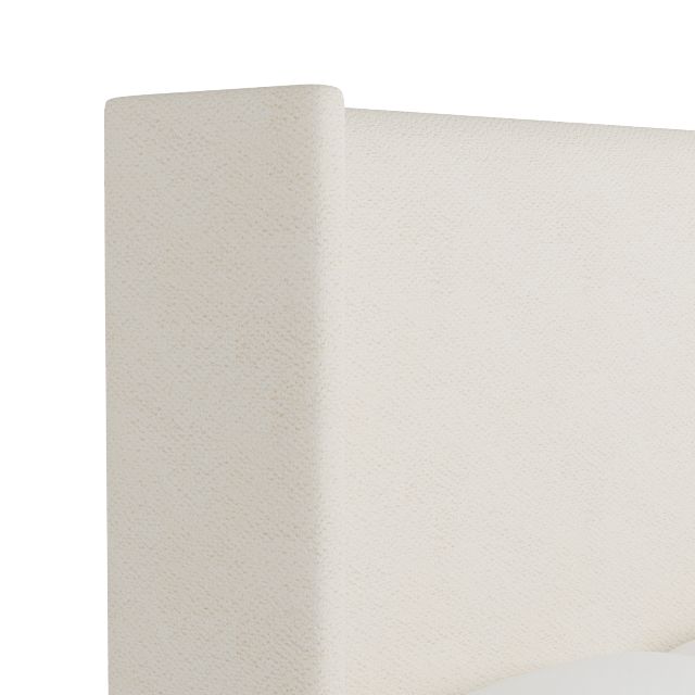 Captiva Gellar White 60" Upholstered Shelter Bed