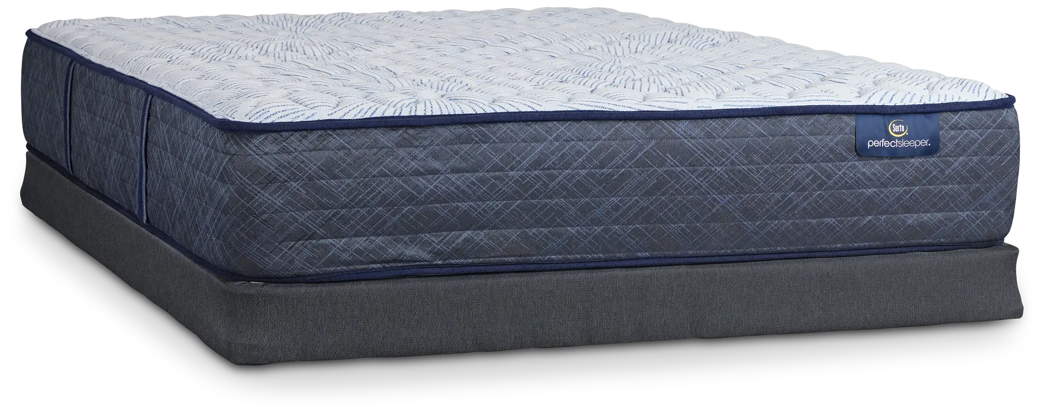 Serta Perfect Sleeper Blue Lagoon Nights Firm Low-profile Mattress Set Serta Perfect Sleeper Blue Lagoon Nights Firm Low-profile Mattress Set