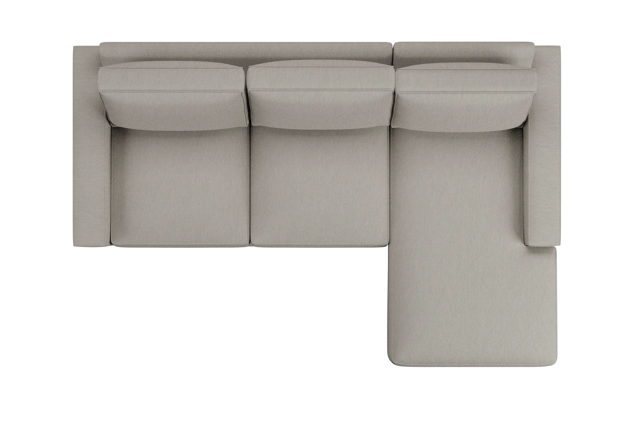 Edgewater Revenue Beige Right Chaise Sectional