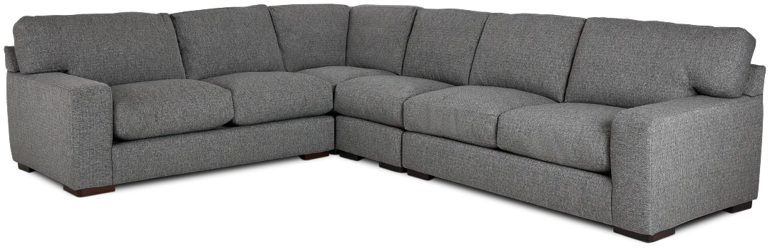 Veronica Dark Gray Down Large Two-arm Sectional