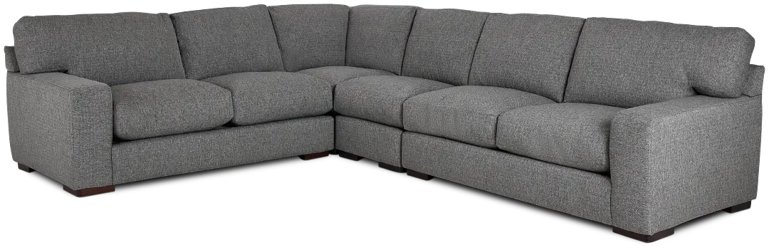 Veronica Dark Gray Down Large Two-arm Sectional Veronica Dark Gray Down Large Two-arm Sectional