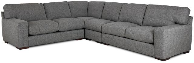 Veronica Dark Gray Down Large Two-arm Sectional