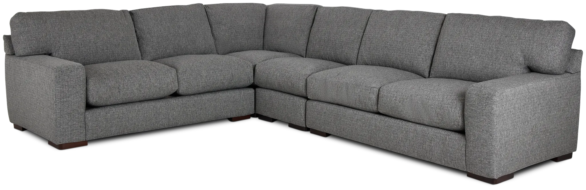 Veronica Dark Gray Down Large Two-arm Sectional
