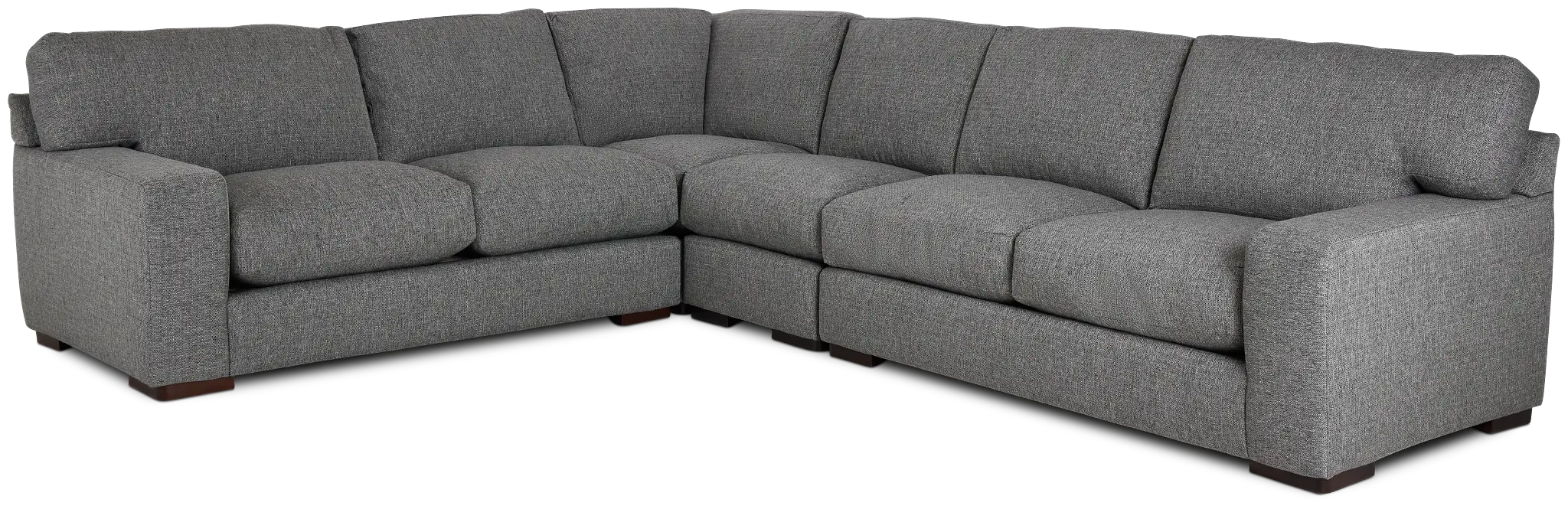 Veronica Dark Gray Down Large Two-arm Sectional Veronica Dark Gray Down Large Two-arm Sectional