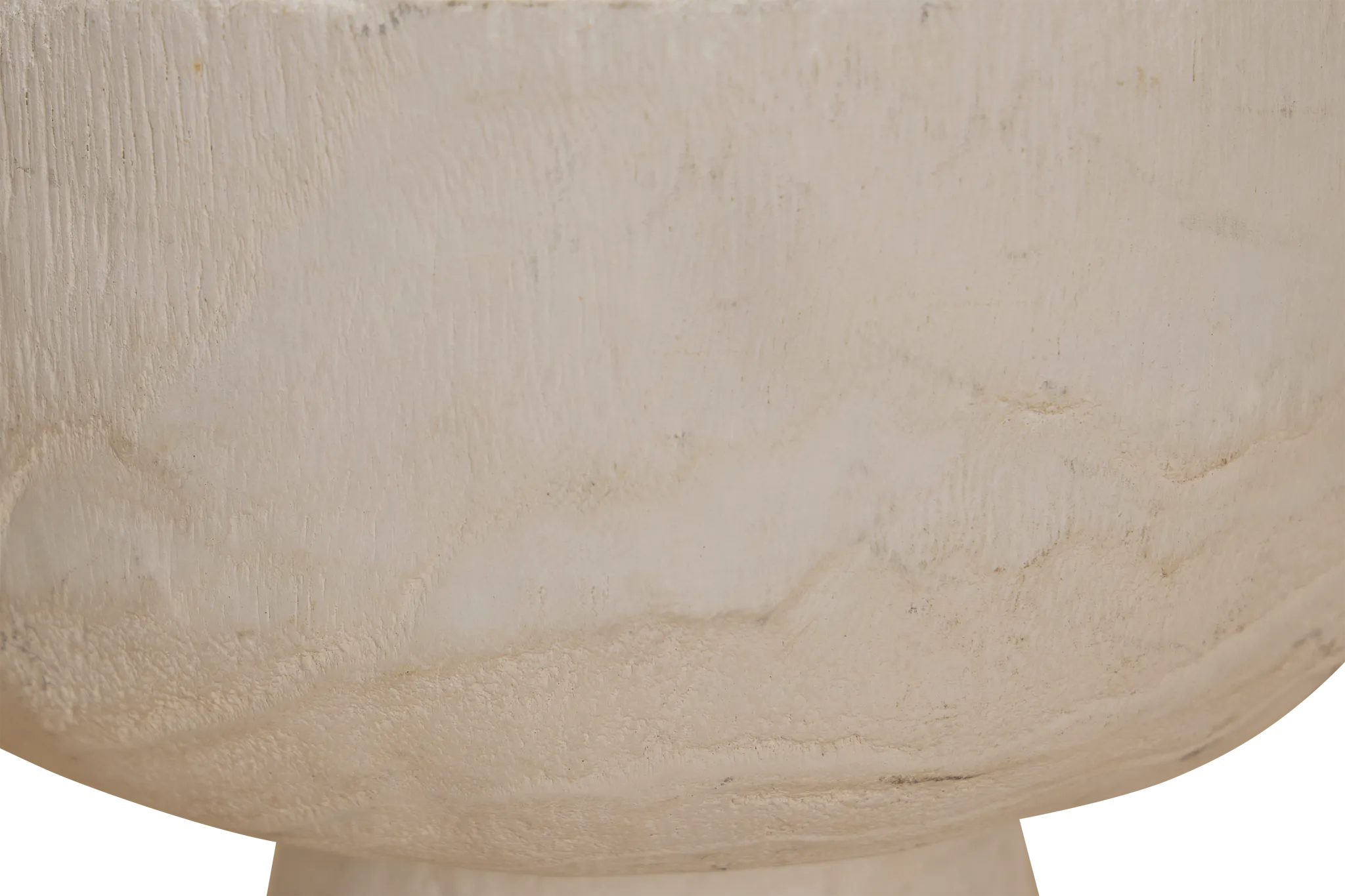 Pauli White Wood Bowl