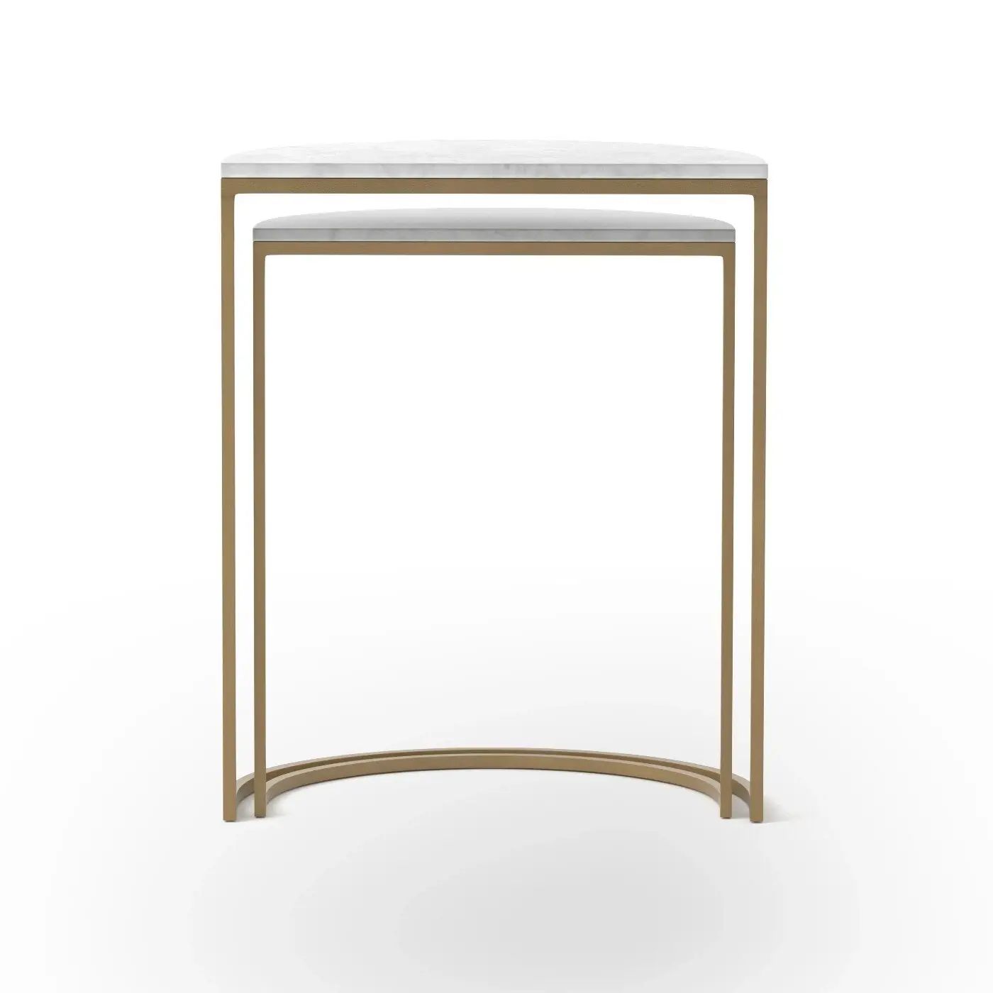 Four Hands Sani White Marble Nesting Tables Four Hands Sani White Marble Nesting Tables