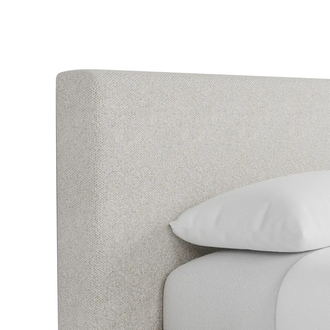 Grayton Gellar Beige 44" Upholstered Platform Bed Grayton Gellar Beige 44" Upholstered Platform Bed