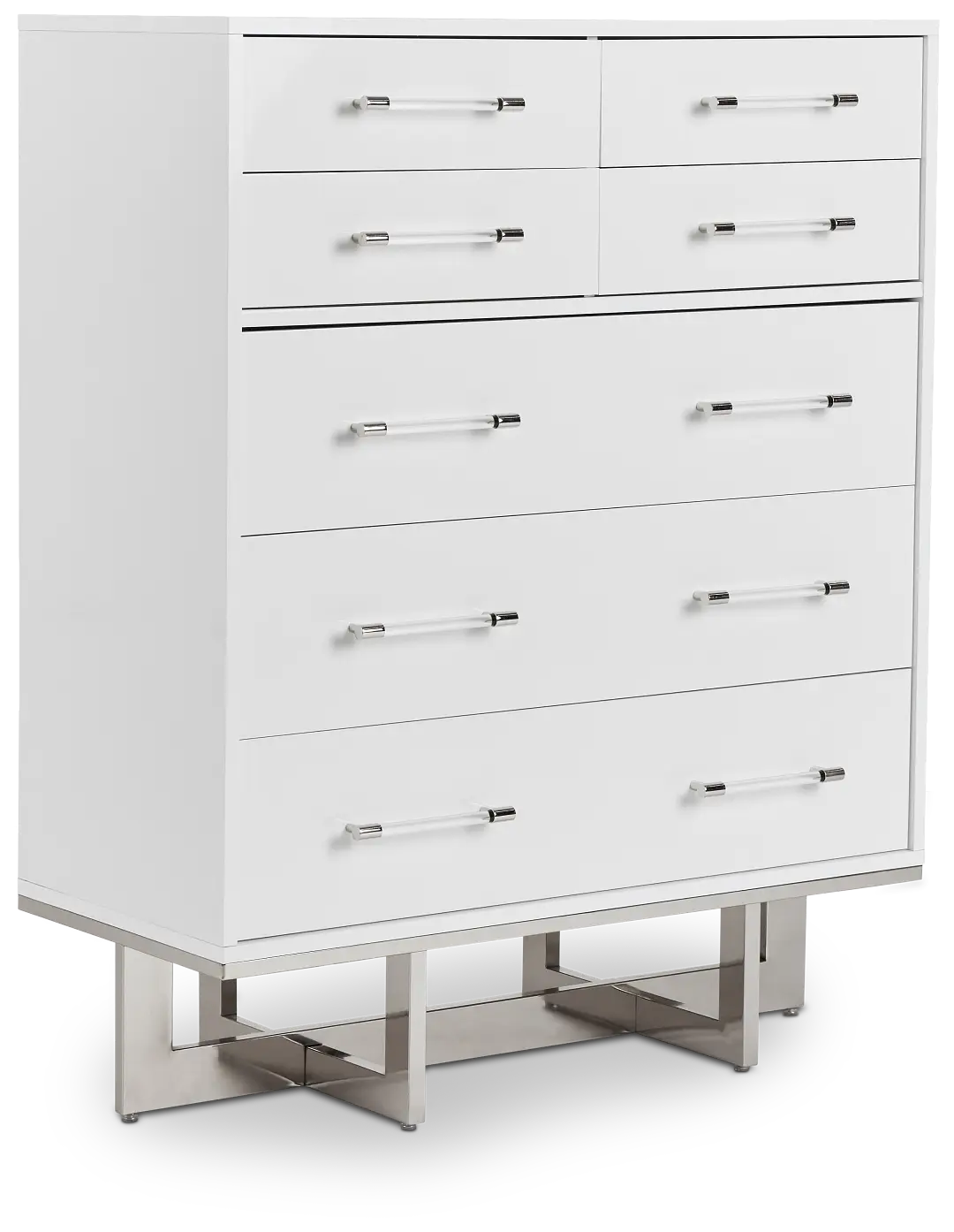 Cortina White Large Drawer Chest Cortina White Large Drawer Chest