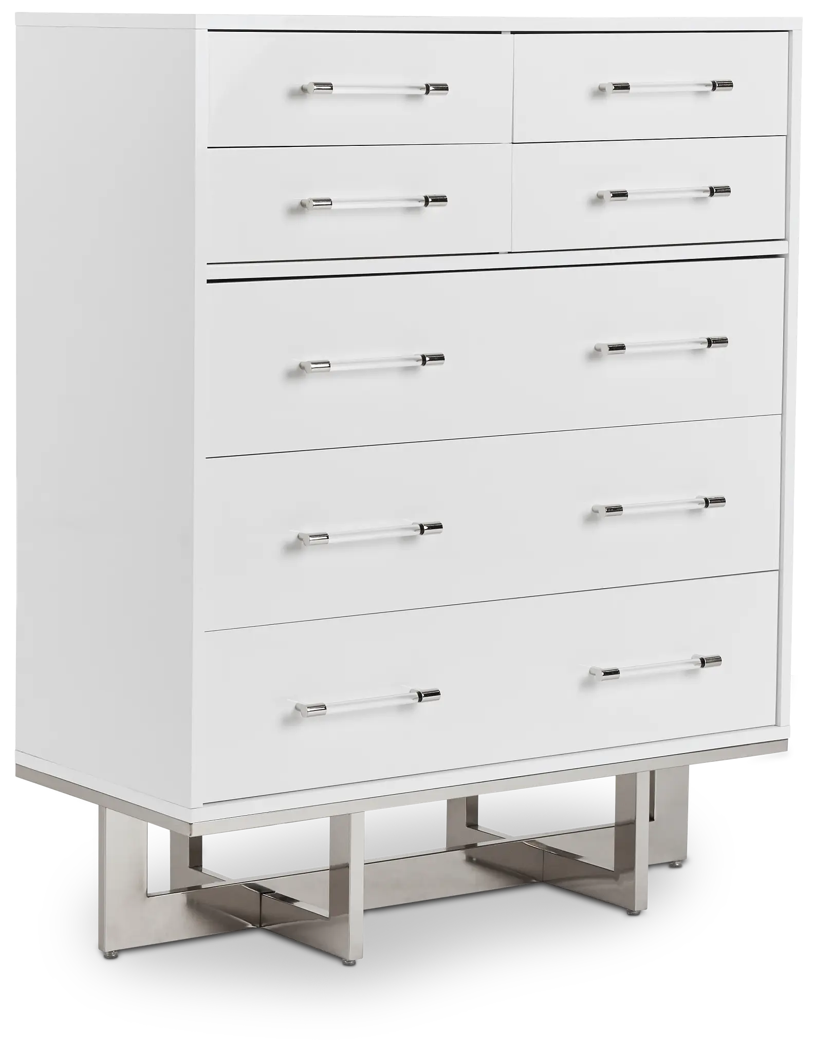 Cortina White Large Drawer Chest Cortina White Large Drawer Chest