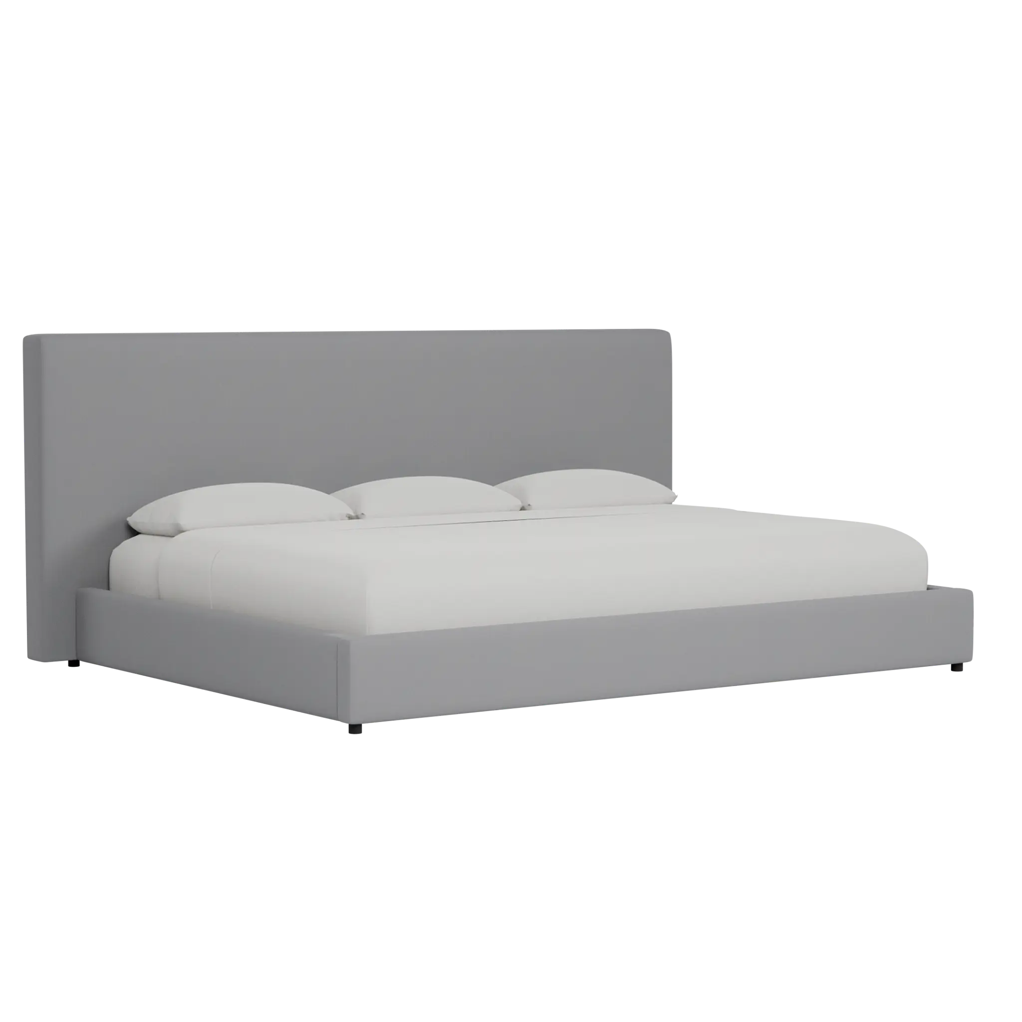 Grayton Delray Light Gray 54" Upholstered Platform Bed Grayton Delray Light Gray 54" Upholstered Platform Bed