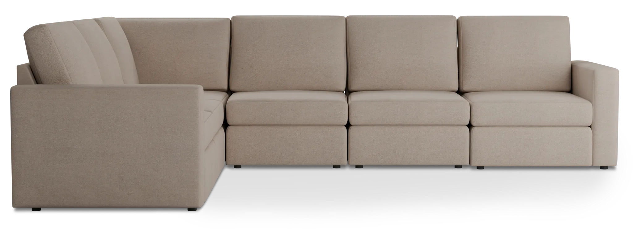 Citymod Beige Fabric Medium Two-arm Sectional