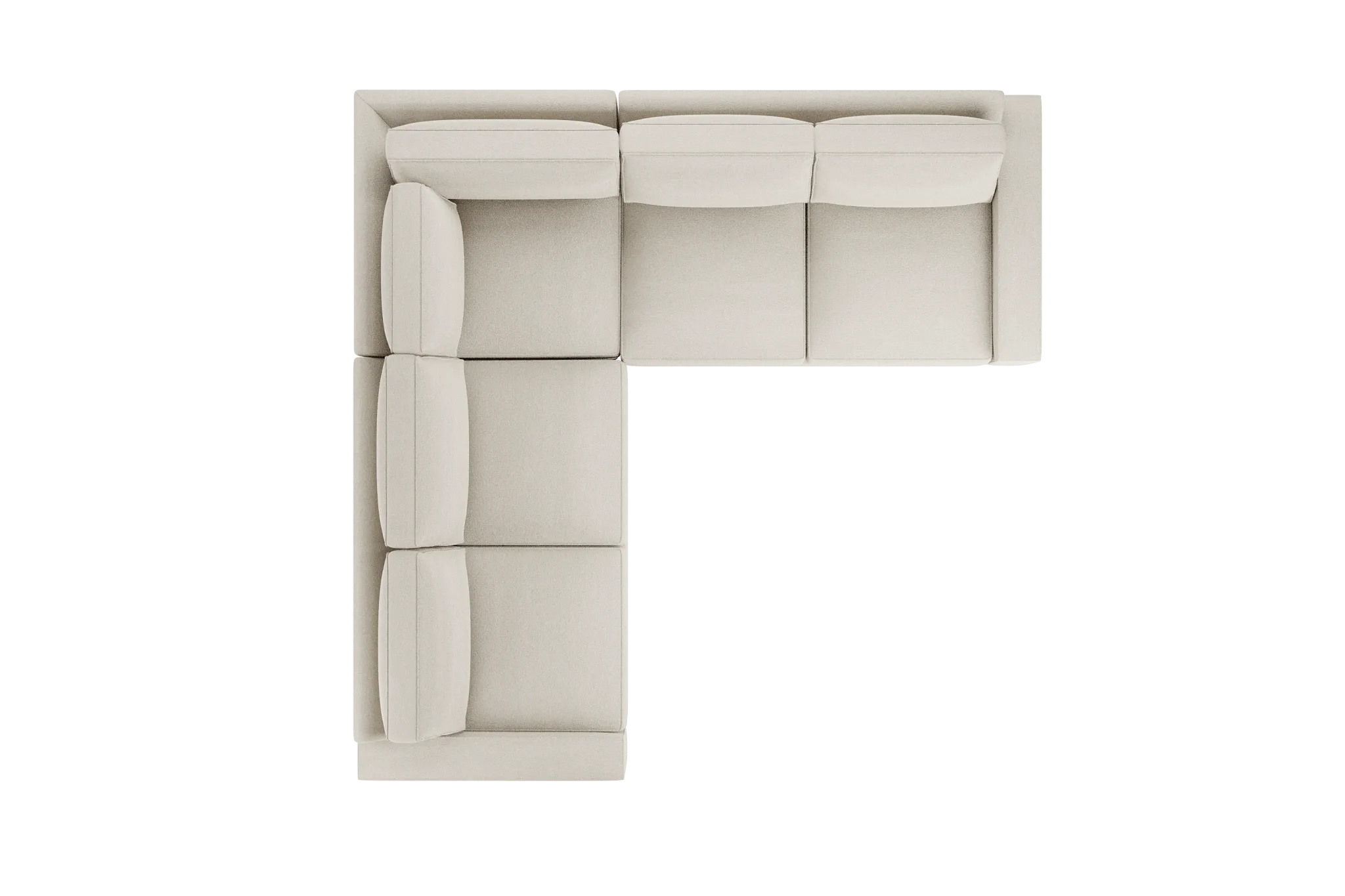 Edgewater Elite Ivory Small Two-arm Sectional
