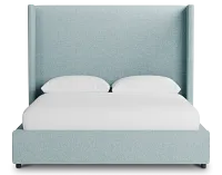 Captiva Elite Light Blue 60" Upholstered Shelter Bed