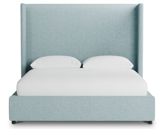 Captiva Elite Light Blue 60" Upholstered Shelter Bed