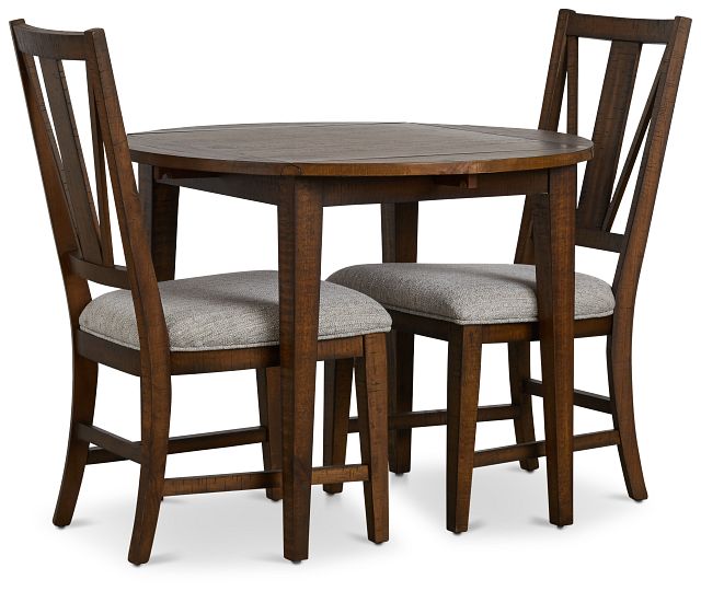 Heron Cove Mid Tone 38" Table & 2 Chairs (1)
