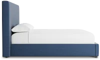 Grayton Peyton Dark Blue 54" Upholstered Platform Bed
