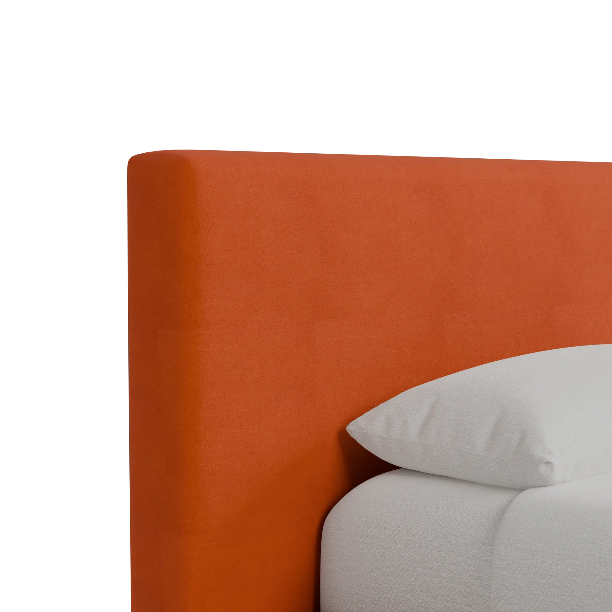 Grayton Joya Orange 44" Upholstered Platform Bed