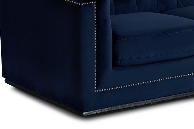 Blair Dark Blue Micro Sofa