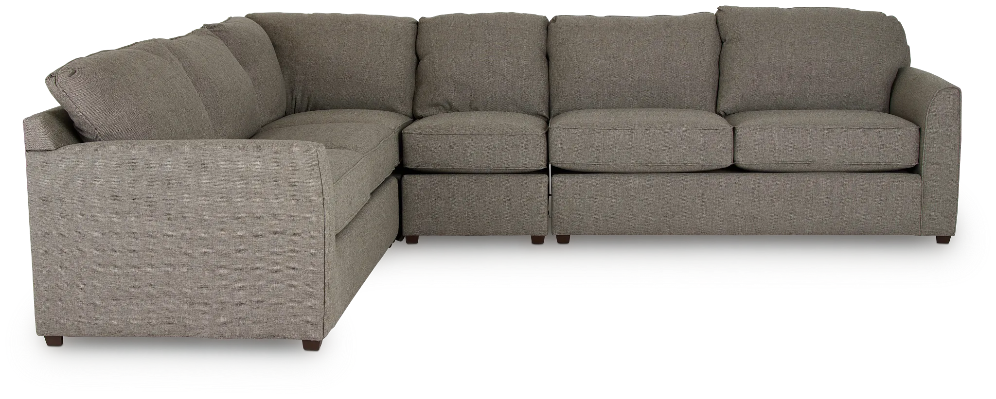 Asheville Brown Fabric Large Two-arm Sectional