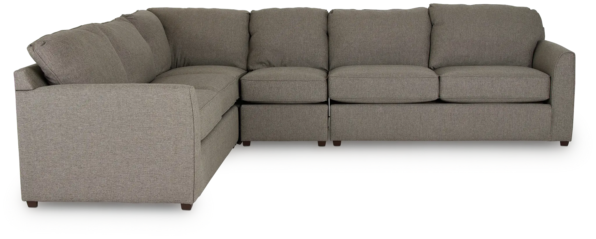 Asheville Brown Fabric Large Two-arm Sectional Asheville Brown Fabric Large Two-arm Sectional