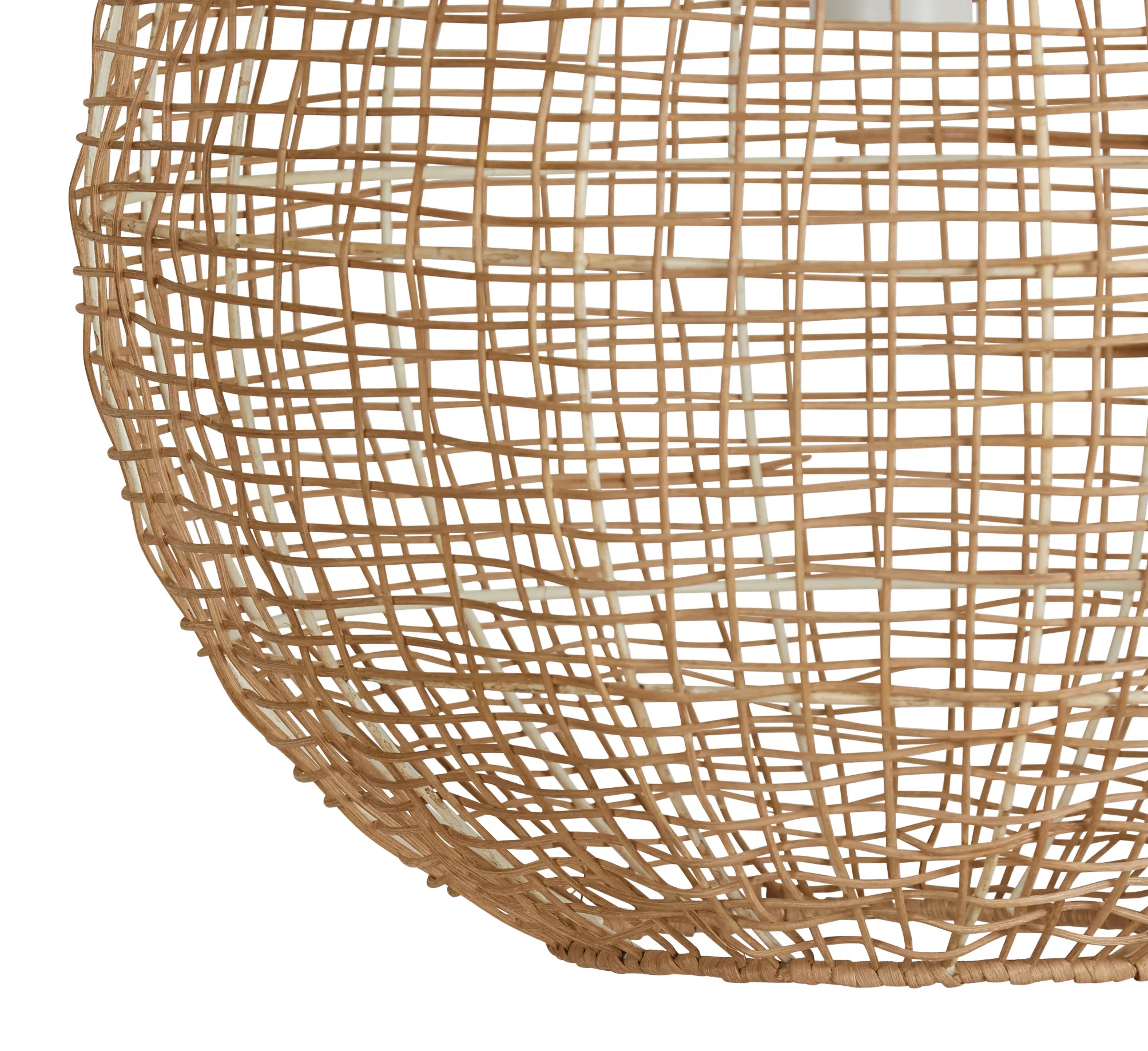 Rattan Small Round Pendant