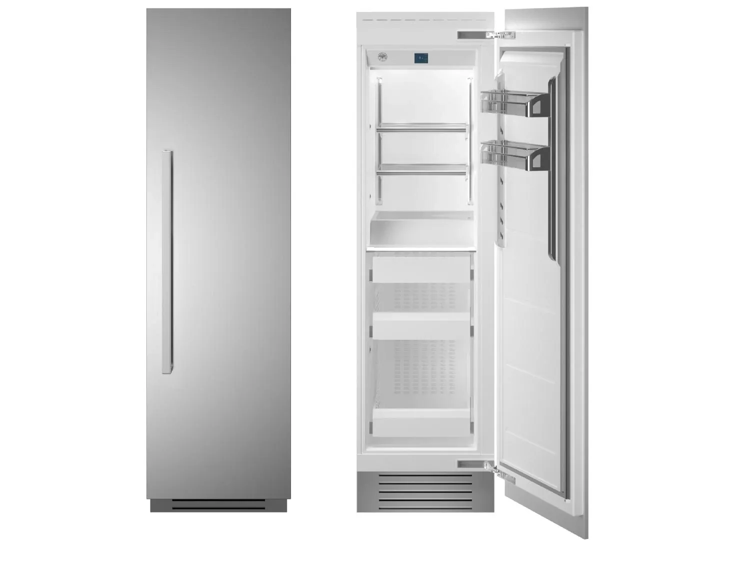 Bertazzoni 24 Series Stainless Steel Lt Hinge Column Freezer