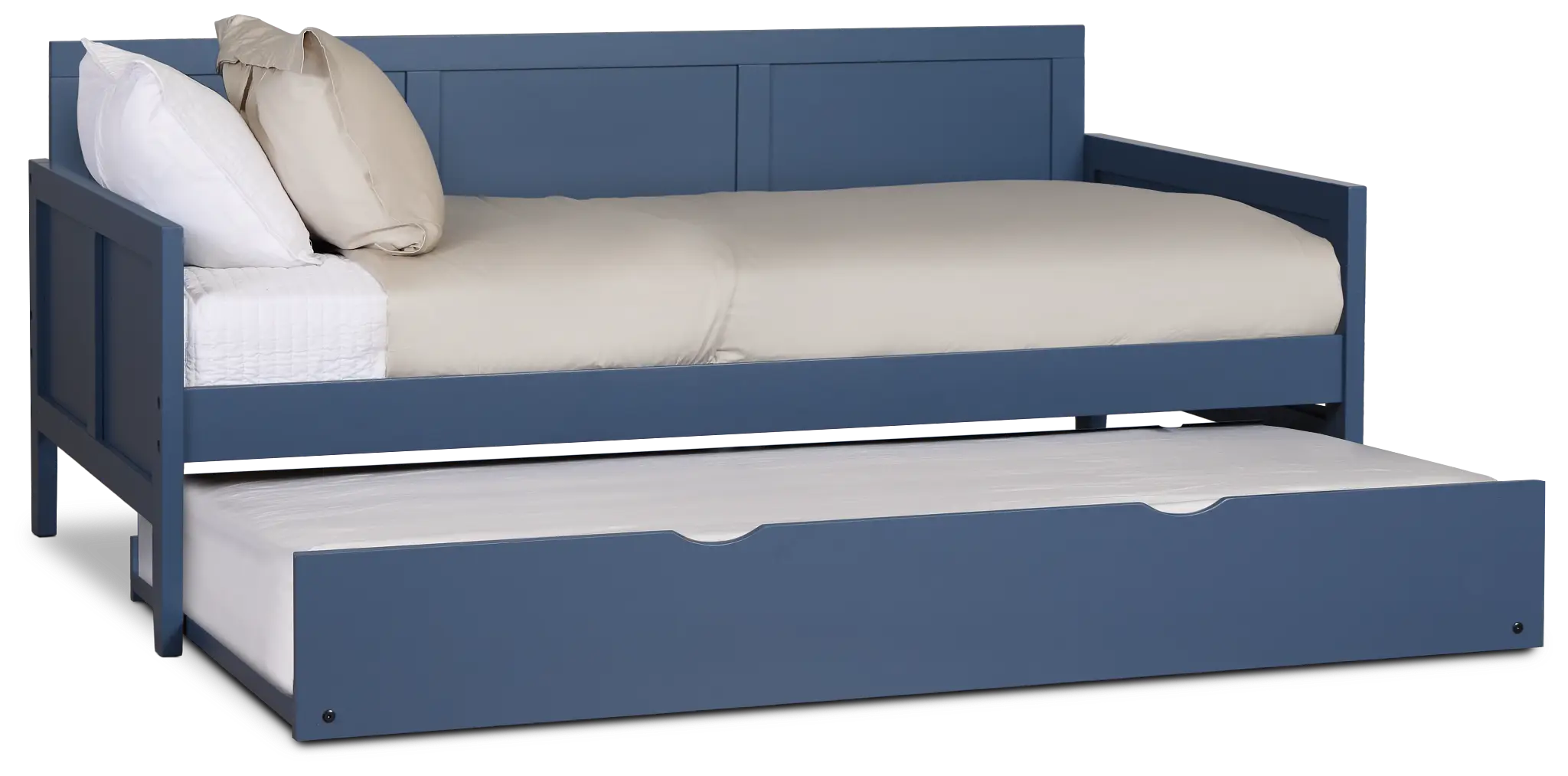 Charleston Dark Blue Panel Trundle Bed Charleston Dark Blue Panel Trundle Bed