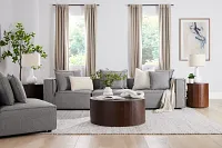 Tatum Gray Fabric 3-piece Modular Sofa