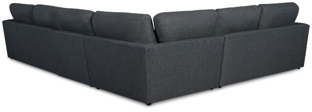 Noah Dark Gray Fabric Medium Two-arm Sectional