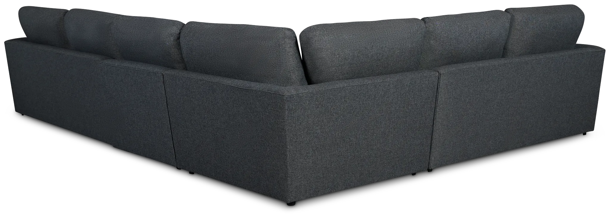 Noah Dark Gray Fabric Medium Two-arm Sectional