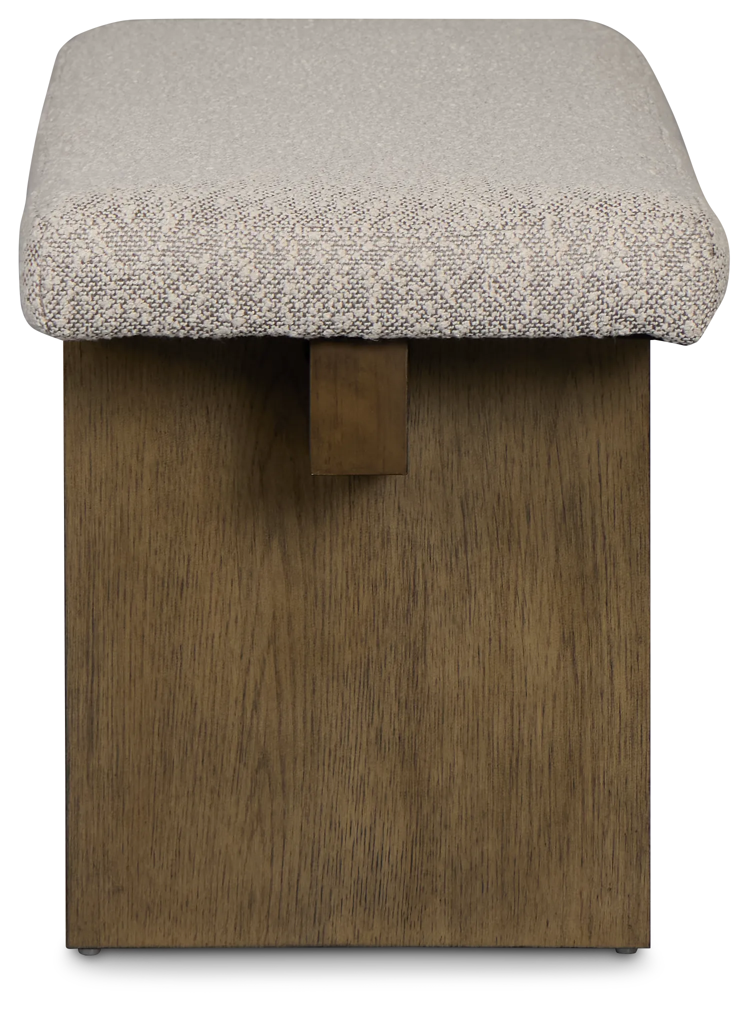 Vance Light Tone Upholstered Dining Bench