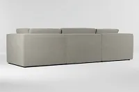 Destin Elite Gray Fabric 3-piece Modular Sofa