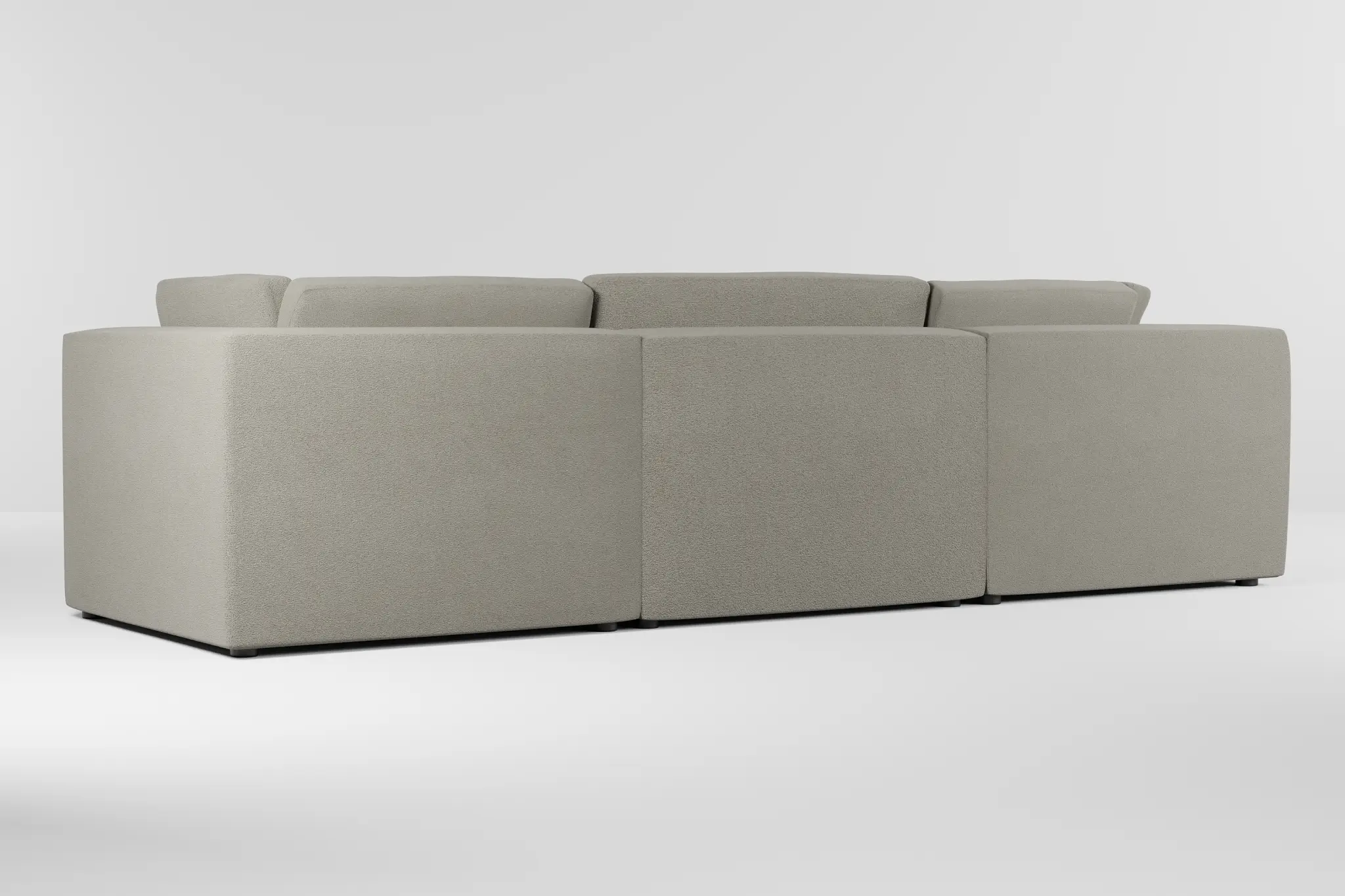 Destin Elite Gray Fabric 3-piece Modular Sofa Destin Elite Gray Fabric 3-piece Modular Sofa