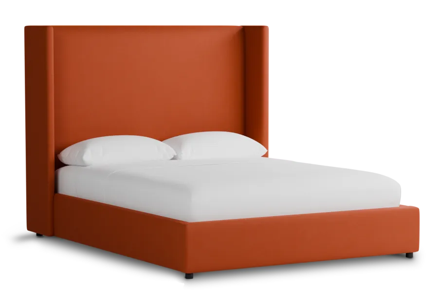Captiva Joya Orange 60" Upholstered Shelter Bed